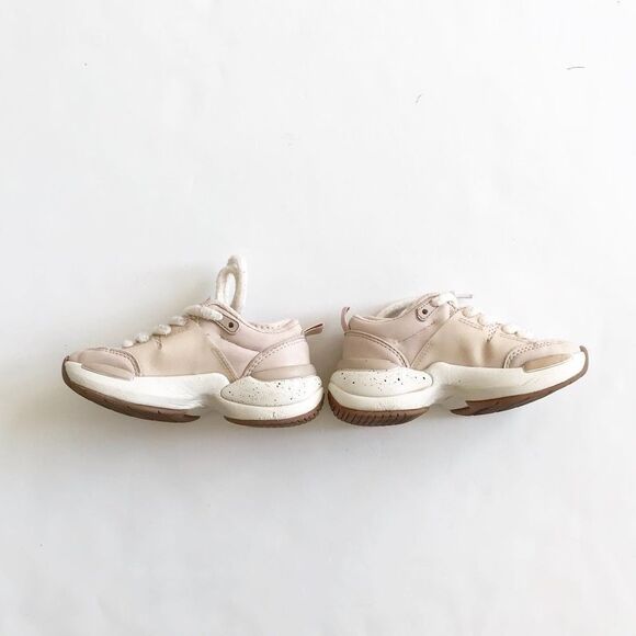 Zara nude lace up sneakers GUC size 26(9.5) - Picture 2 of 9